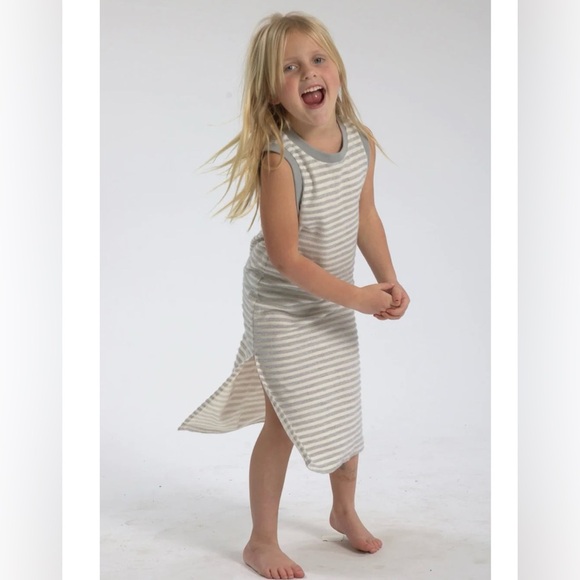 Sol Angeles EUC Sz 6 Striped Sleeveless Kids Slim Maxi Dress - Picture 1 of 6